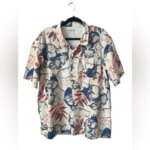 COLUMBIA-MENS SHORT SLEEVE BUTTON DOWN PFG PERFORMANCE FISHING GEAR SHIRT